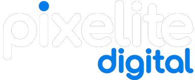 Pixelite Digital logo on a dark background